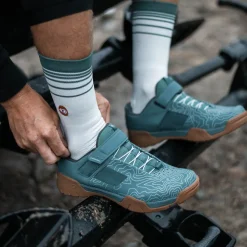Crankbrothers Mallet Enduro Speed Lace Clip-In Shoes - Topo Slate/Gum Sale