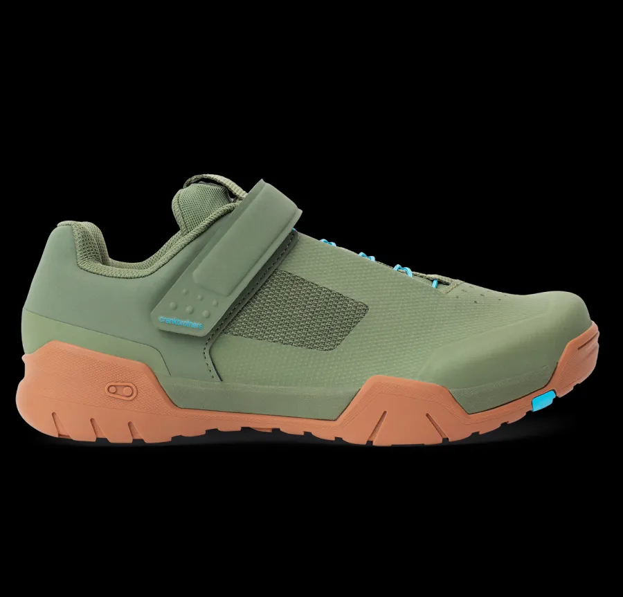 Crankbrothers Mallet Enduro Speed Lace Clip-In Shoes - Green/Gum Fashion