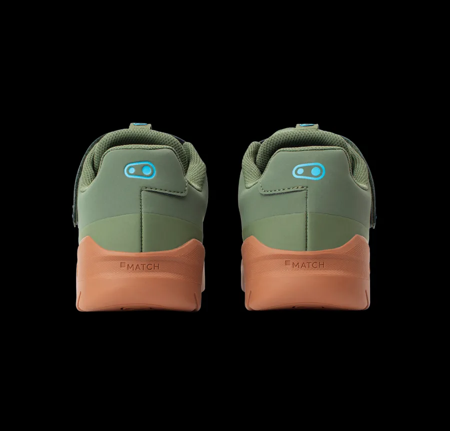 Crankbrothers Mallet Enduro Speed Lace Clip-In Shoes - Green/Gum Fashion