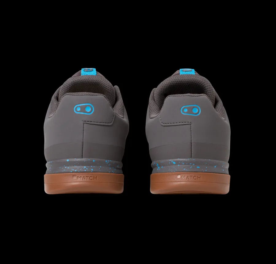 Crankbrothers Mallet Lace Clip-In Shoes - Grey/Blue Splatter BlueSplatter Hot