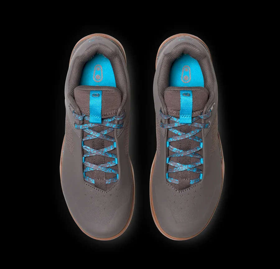 Crankbrothers Mallet Lace Clip-In Shoes - Grey/Blue Splatter BlueSplatter Hot