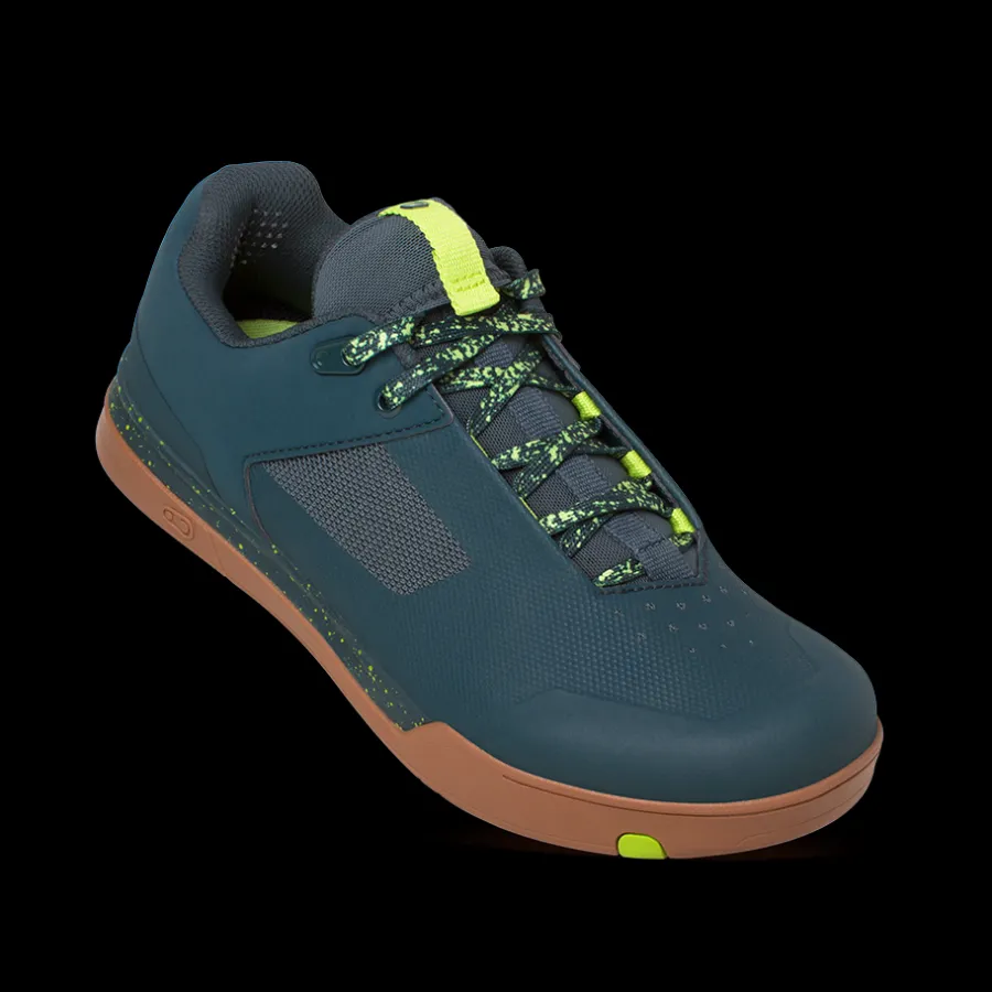 Crankbrothers Mallet Lace Clip-In Shoes - Petrol/Lime Splatter LimeGreenSplatter Best