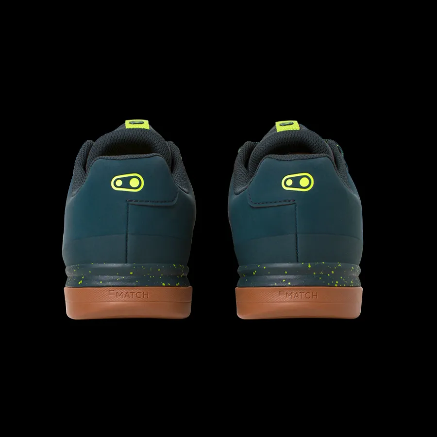 Crankbrothers Mallet Lace Clip-In Shoes - Petrol/Lime Splatter LimeGreenSplatter Best