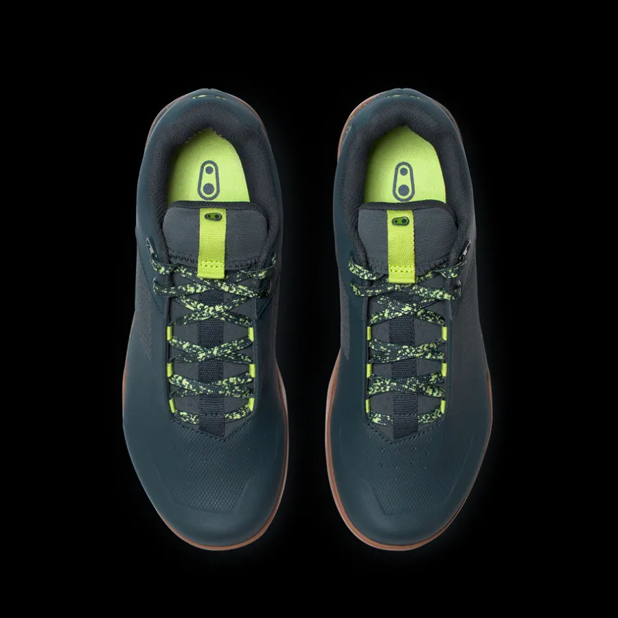 Crankbrothers Mallet Lace Clip-In Shoes - Petrol/Lime Splatter LimeGreenSplatter Best