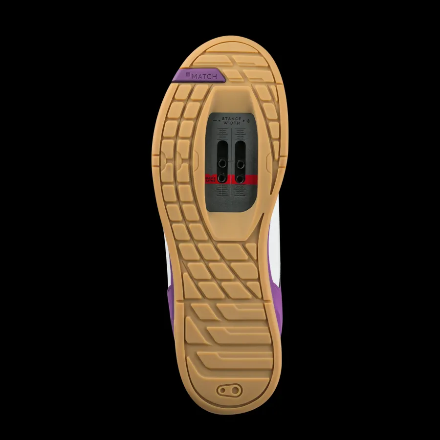 Crankbrothers Mallet Lace Clip-In Shoes - Bernard Kerr Edition White/Purple/Gum Best