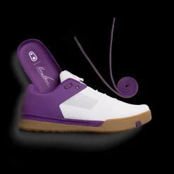 Crankbrothers Mallet Lace Clip-In Shoes - Bernard Kerr Edition White/Purple/Gum Best