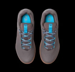 Crankbrothers Stamp Lace Flat Shoes - Grey/Blue Splatter BlueSplatter Shop