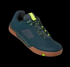 Crankbrothers Stamp Lace Flat Shoes - Petrol/Lime Splatter LimeGreenSplatter Online
