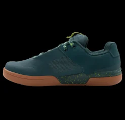 Crankbrothers Stamp Lace Flat Shoes - Petrol/Lime Splatter LimeGreenSplatter Online