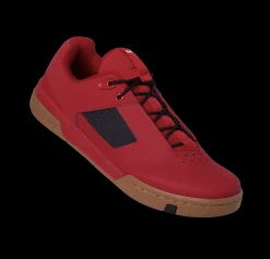 Crankbrothers Stamp Lace Flat Shoes - Pump For Peace Edition Red/Gum New