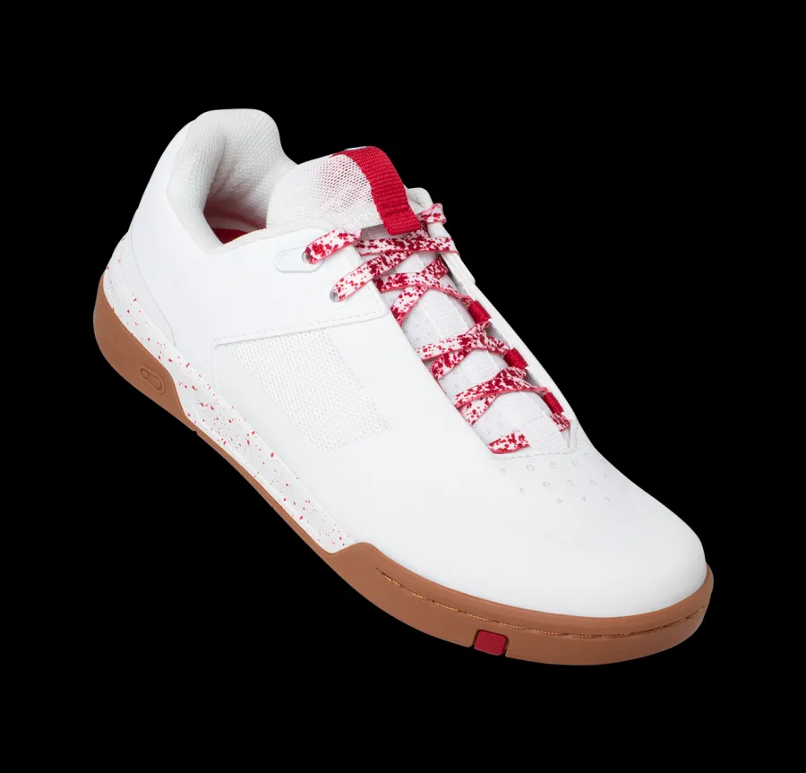 Crankbrothers Stamp Lace Flat Shoes - White/Red Splatter RedSplatter Flash Sale