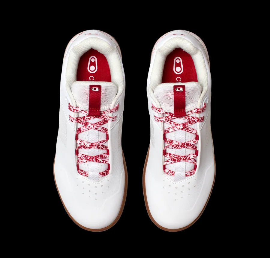 Crankbrothers Stamp Lace Flat Shoes - White/Red Splatter RedSplatter Flash Sale