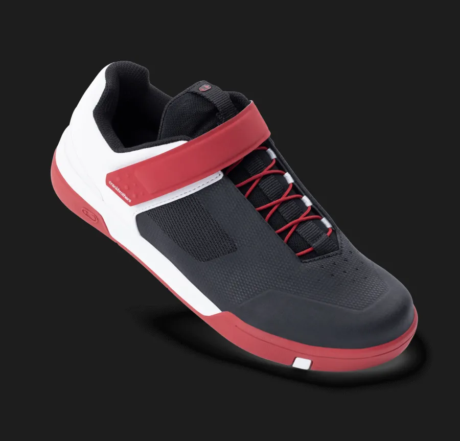 Crankbrothers Stamp Speed Lace Flat Shoes - Classics Edition Red/Black/White Clearance