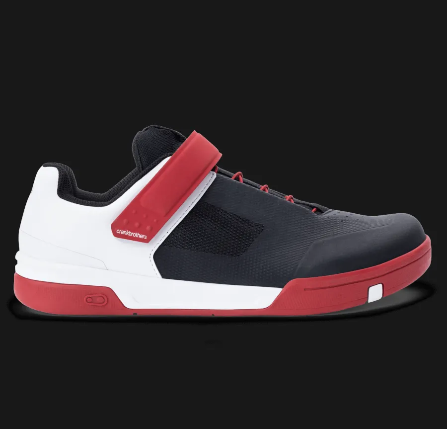 Crankbrothers Stamp Speed Lace Flat Shoes - Classics Edition Red/Black/White Clearance